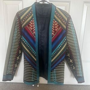 Who Cares Why Not Embroidered jacket